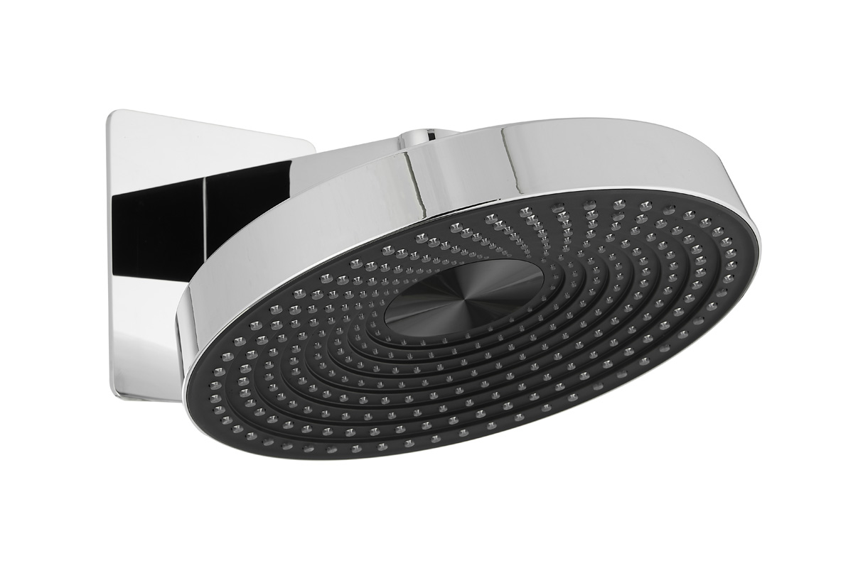 Saniclear Evolution hoofddouche 30cm met wandbevestiging chroom