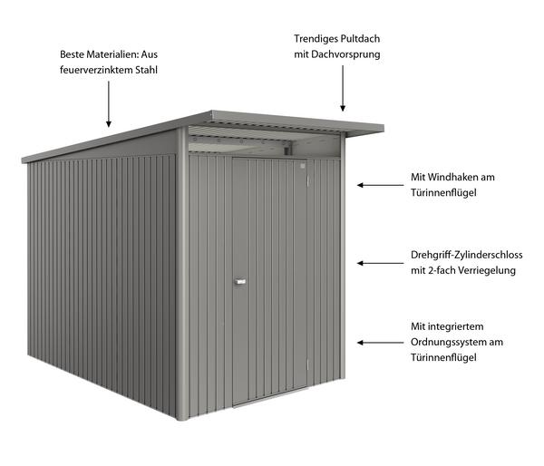 Biohort Metallgerätehaus AvantGarde ECO A3,