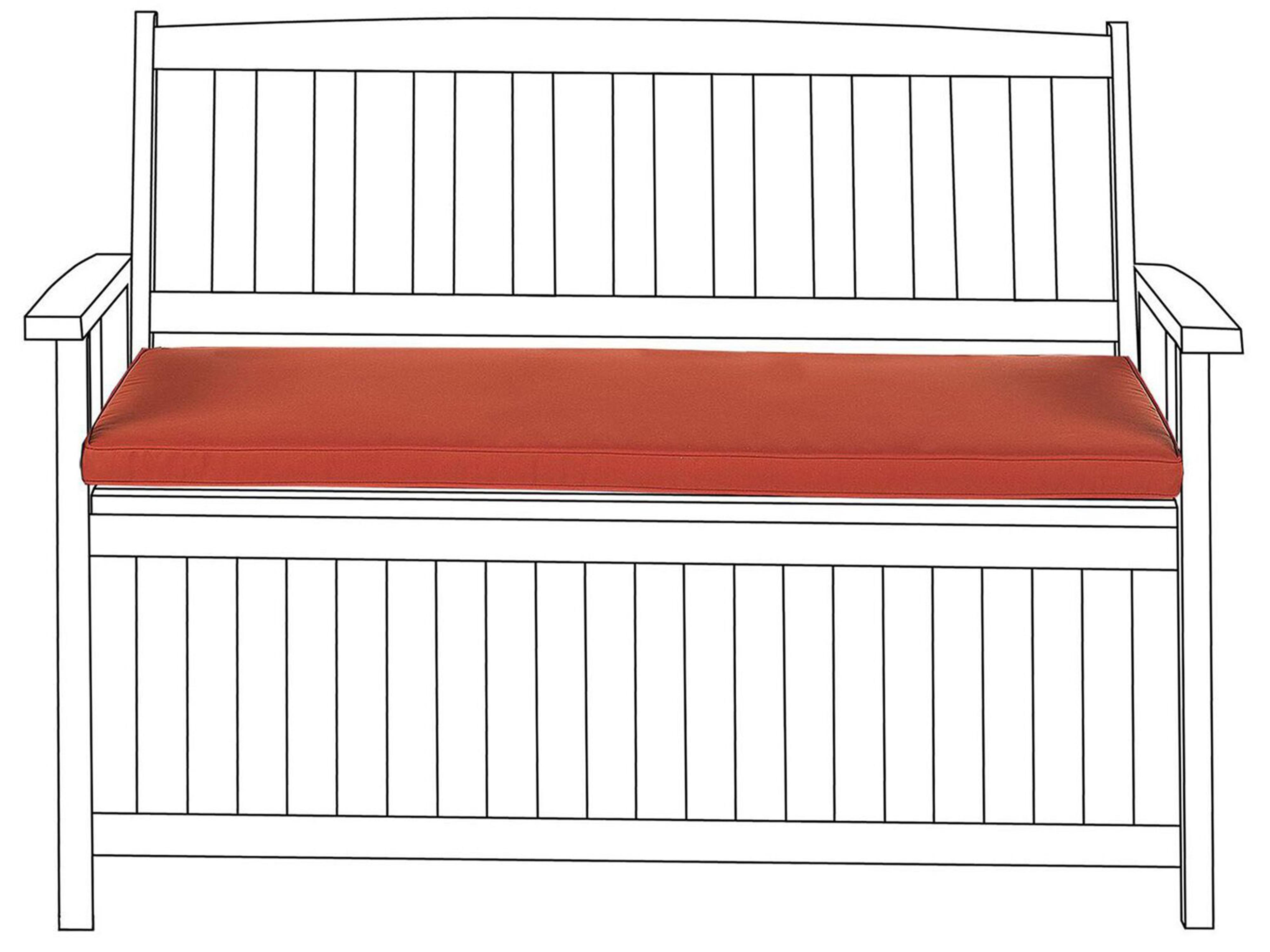 Zitkussen voor bank SOVANA 45 x 110 cm Donkerrood