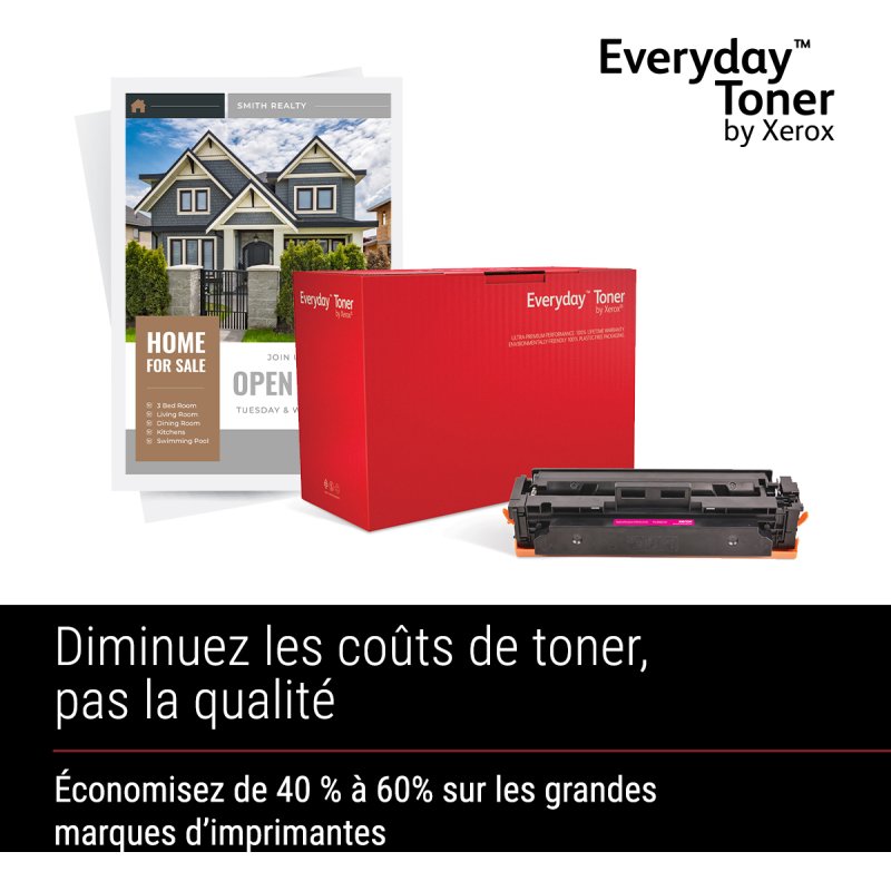 Toner Noir Everyday™ de Xerox compatible avec Brother TN3600, Capacité standard