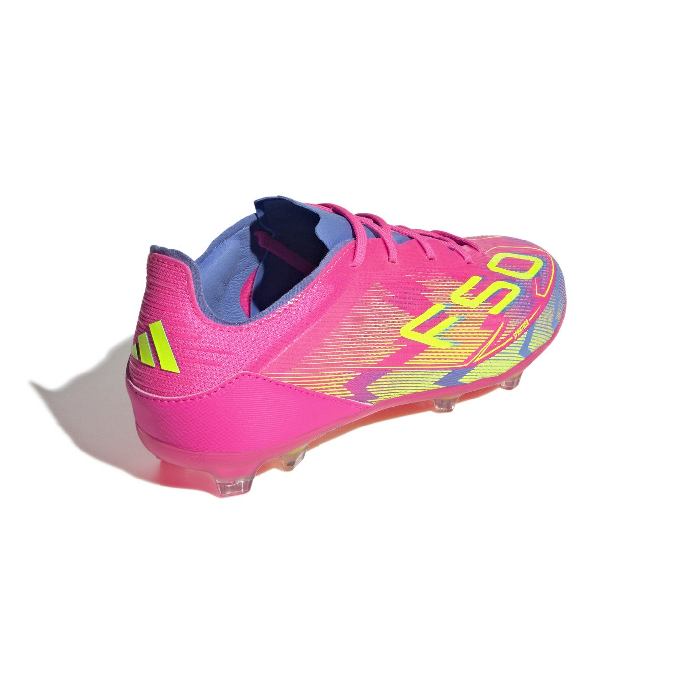 Adidas F50 Elite Gras Voetbalschoenen (FG) Kids Roze Neongeel Blauw