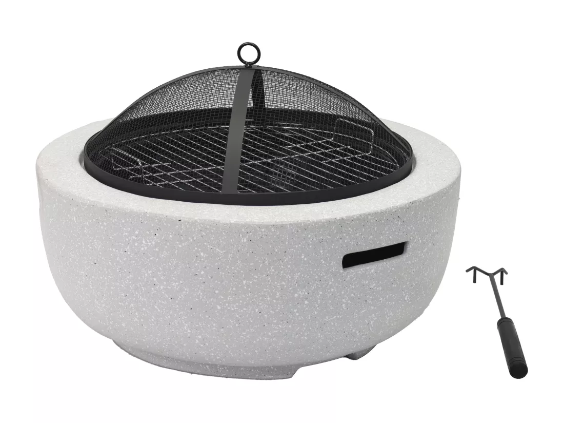 Brasero grill en MGO - L60.5 x l60.5 x H42.5 cm - GARMONA