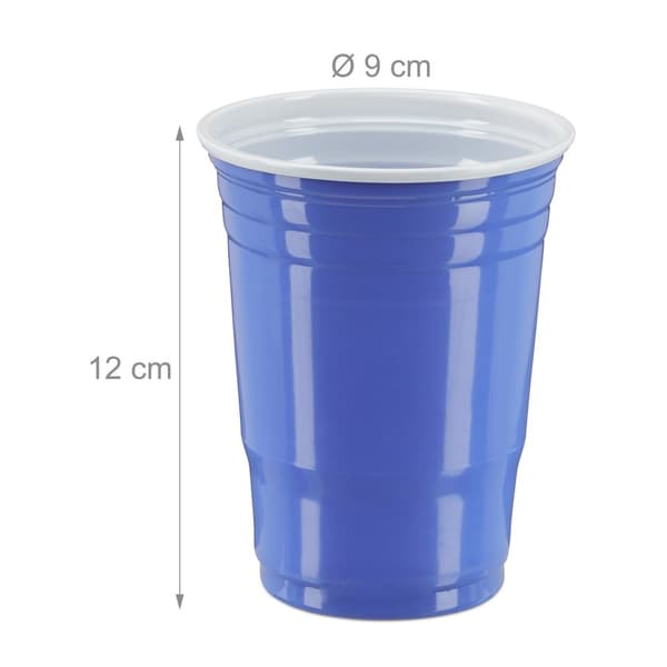 Beer pong krus i sett med 50 stk