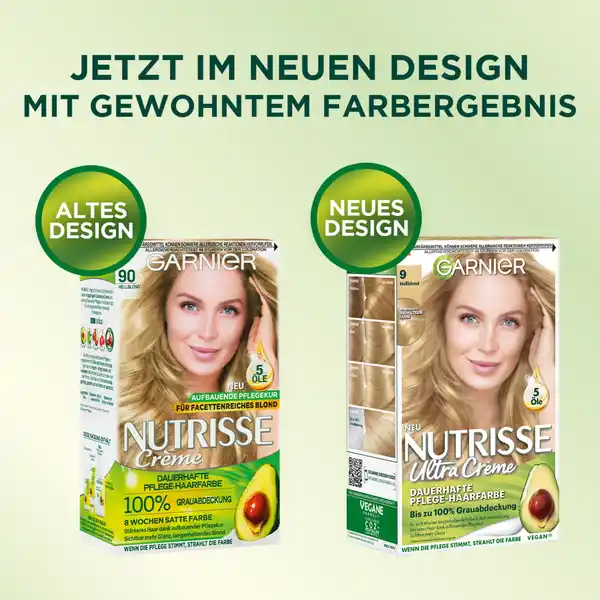 Ultra Crème Coloration Dauerhafte Pflege-Haarfarbe 9 Hellblond