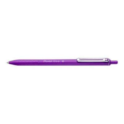 Pentel iZee - Stylo à bille rétractable - violet - 1 mm - pointe large