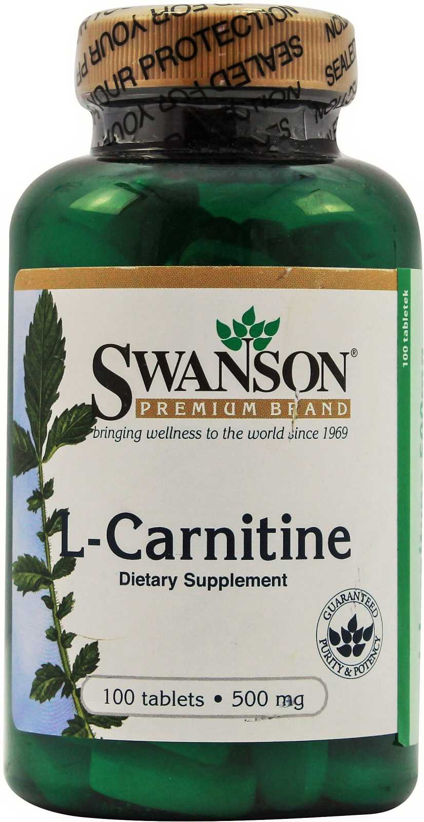 Swanson L-Carnitina 500 mg 100 comprimidos