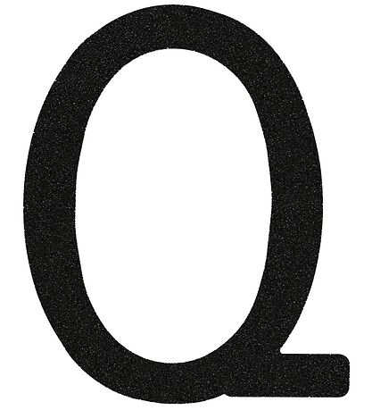 That's Mine Buchstabe - Q - Schwarz Glitzer