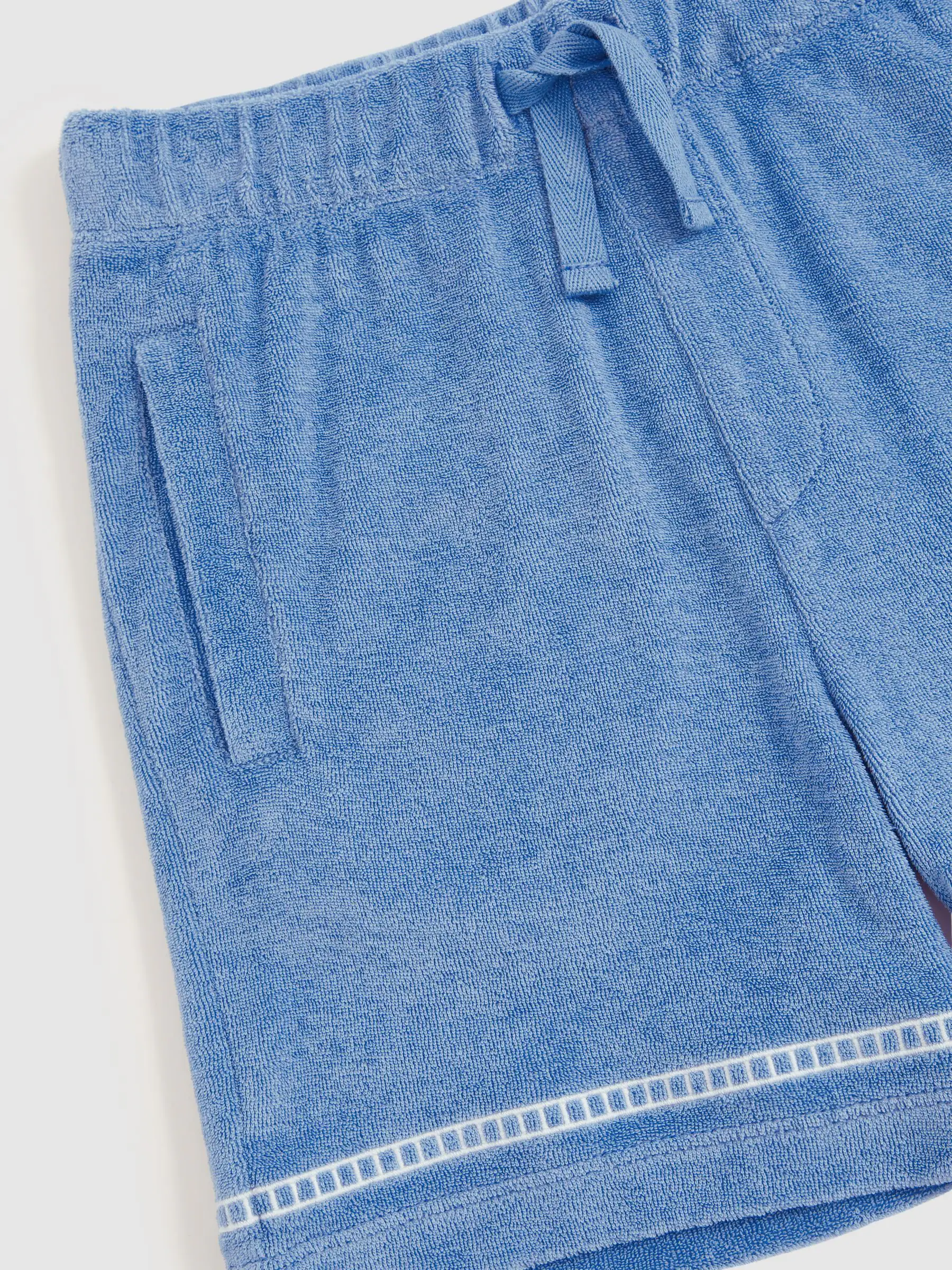 Reiss Chesley Towelling Brand-Embroidered Shorts