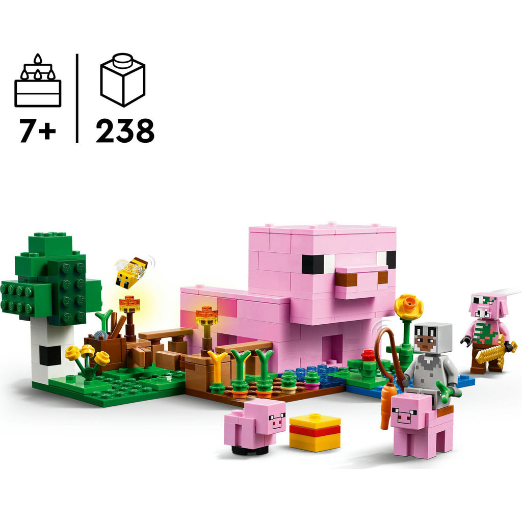 A Casa Do Porco Bebé Lego-Minecraft