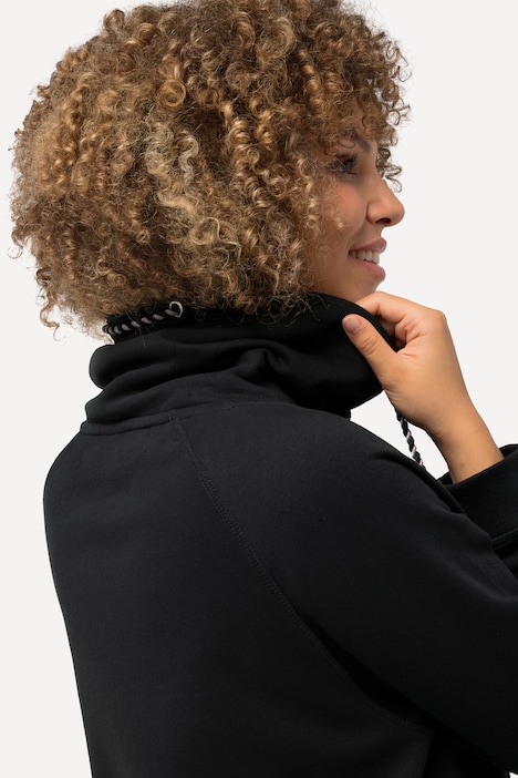 Sweatkleid, Stehkragen, Langarm, Taschen