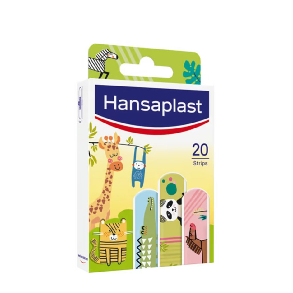 (20er Set) Kinder Pflaster Strips Wundverband (48768) - Zoo Tiere