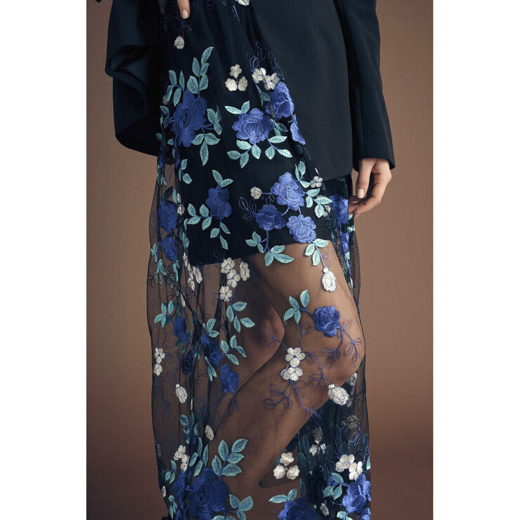 A-VIEW Fuschia skirt Black/blue