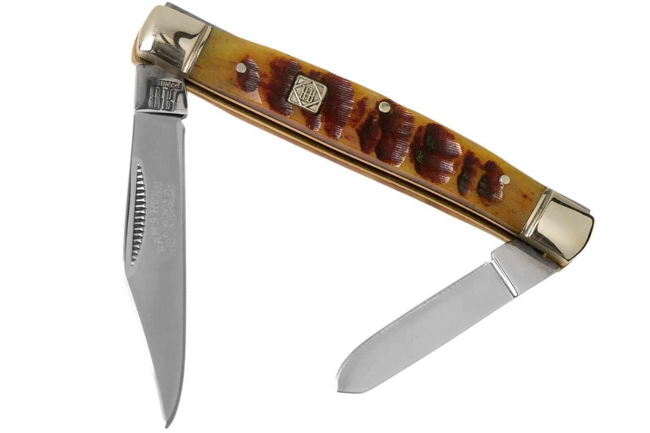 Rough Ryder Ram’s Horn Bone Stockman RR1596 zakmes