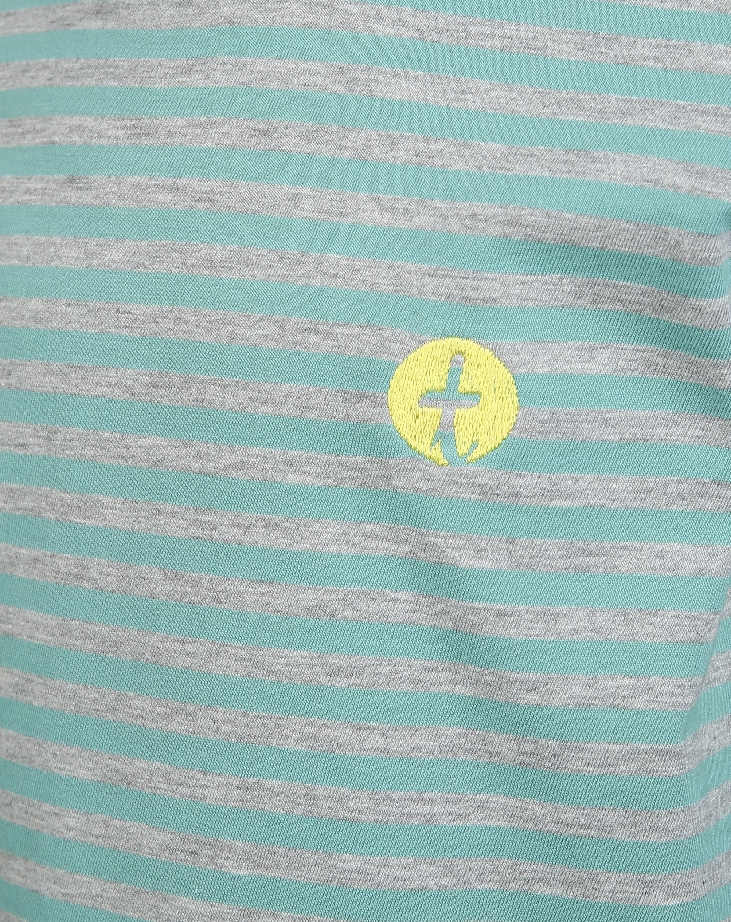 Langarmshirt TK gestreift in grün/grau