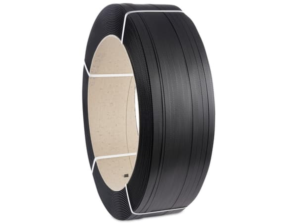 Strapbånd Master'In PP 12x0,55mm sort Ø200 3000m 120kg - (2 stk.)