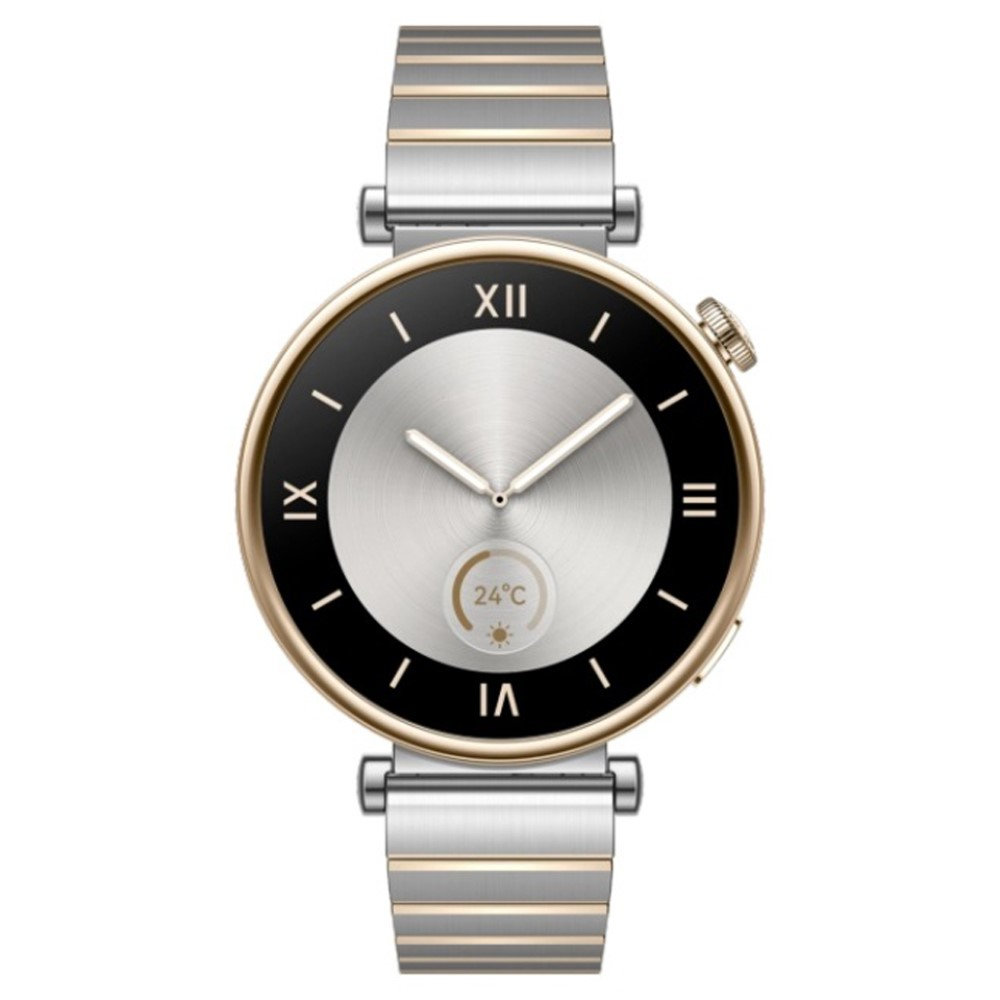 Huawei Watch GT 4 (41mm) Ersatz Edelstahl Armband mit Butterfly-Verschluss (Gelenkumfang: 140 - 220mm) - Silber / Gold
