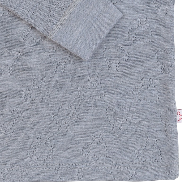 Longsleeve ATTELAS Merino Platinum Grey