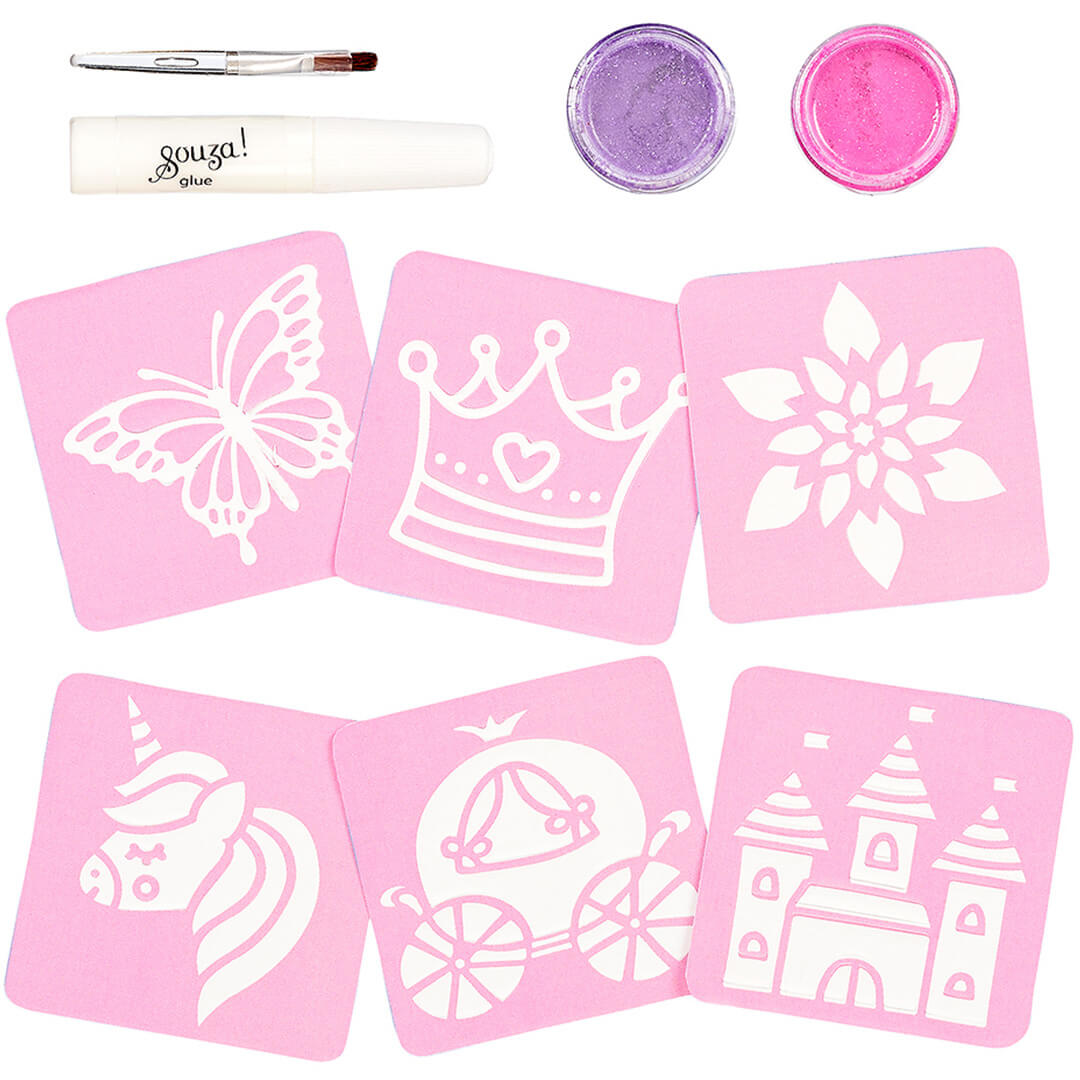 Souza for kids glitter tattoos maken prinses