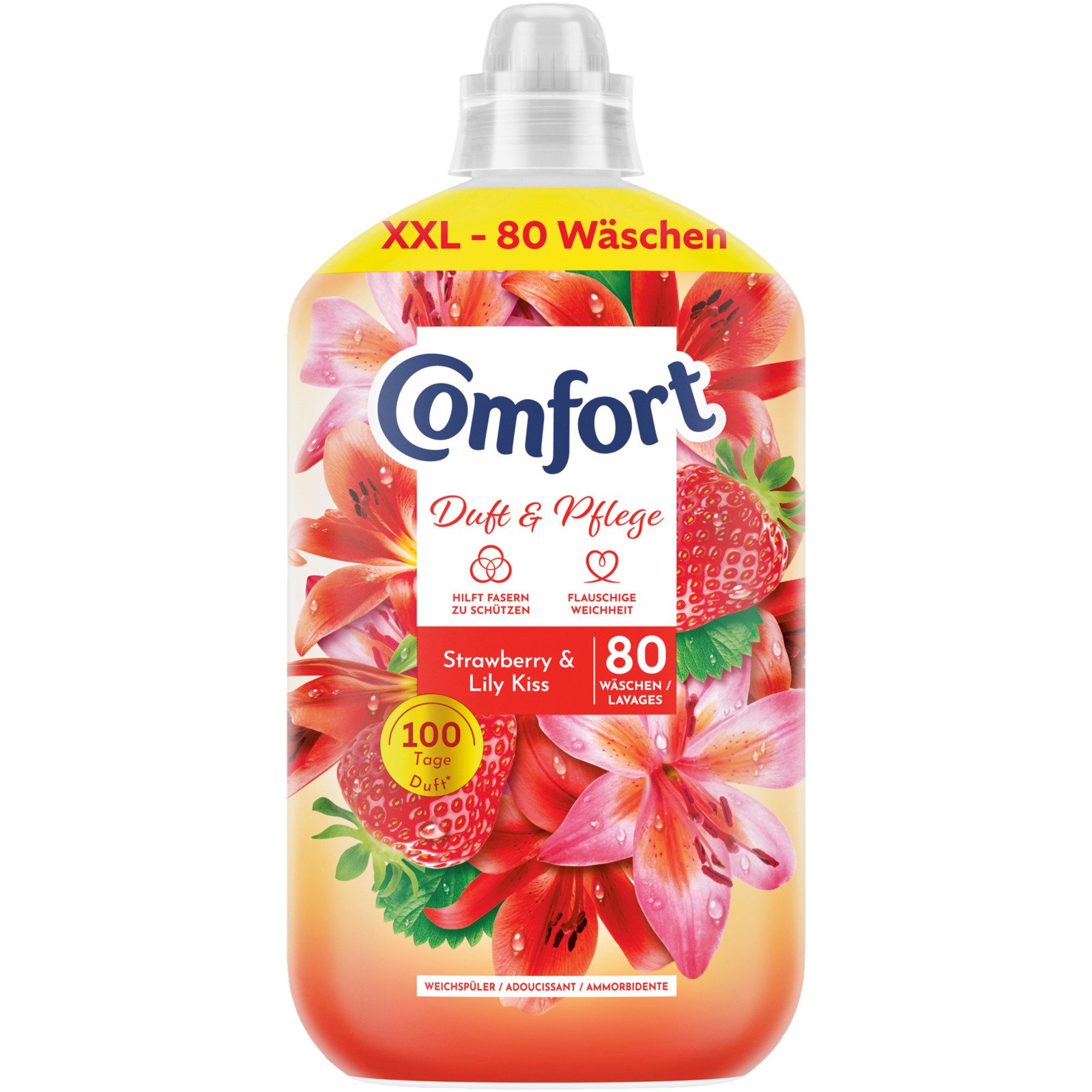 Comfort Weichspülkonzentrat Strawberry & Lily Kiss 80 Waschgänge