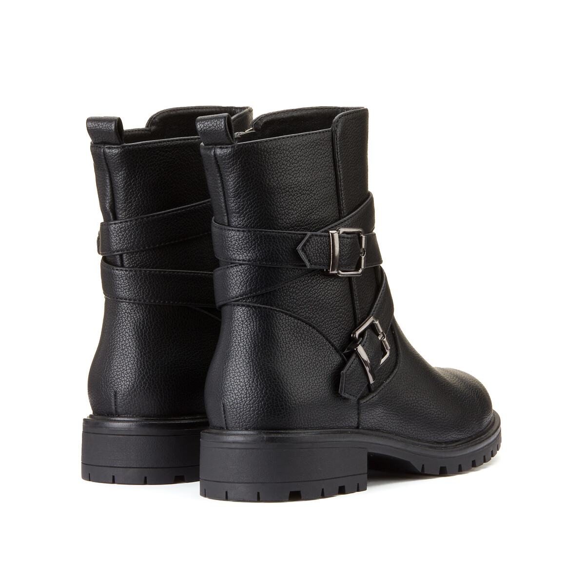 COLEÇÃO LA REDOUTE<br>Botas de motociclista com sola ranhurada