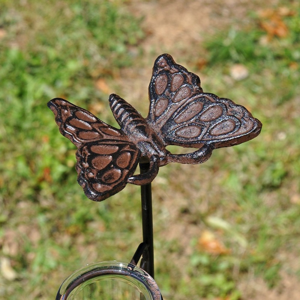 Pluviomètre jardin papillon 71x8x10cm