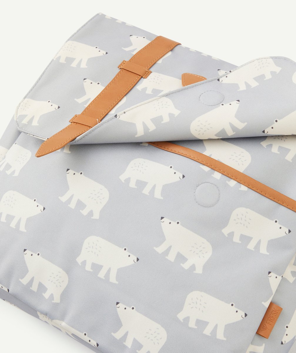 FRESKCARTABLE BLEU CIEL AVEC IMPRIMÉ OURS POLAIRE EN PLASTIQUE RECYCLÉ