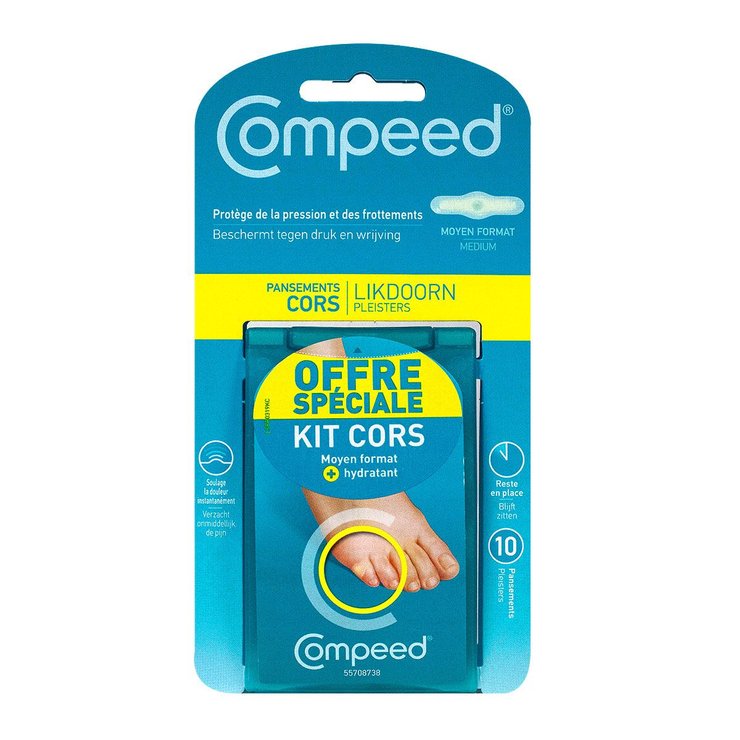 Kit cors 10 pansements hydratants format moyen