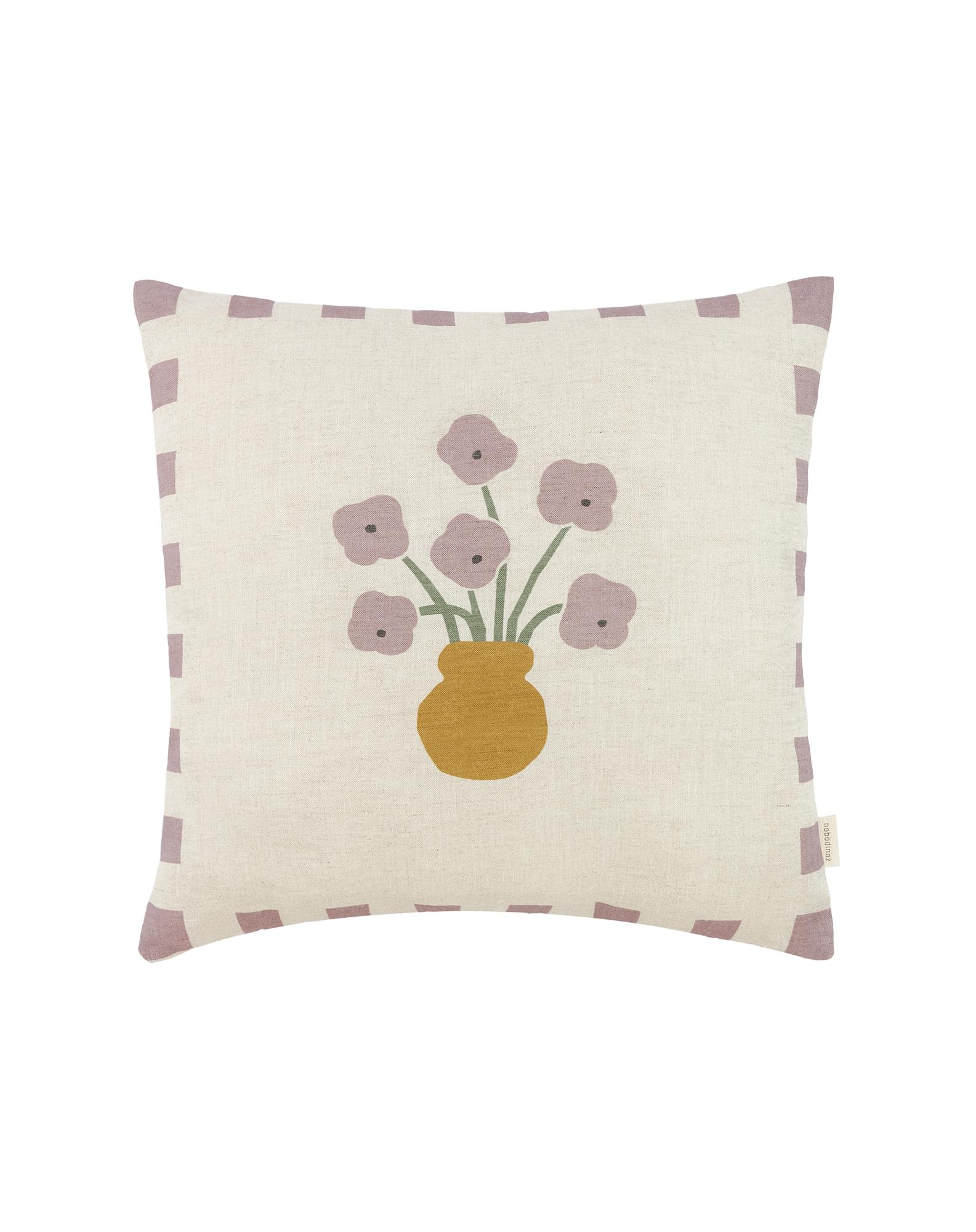 Coussin carré en lin français vibes | Violet