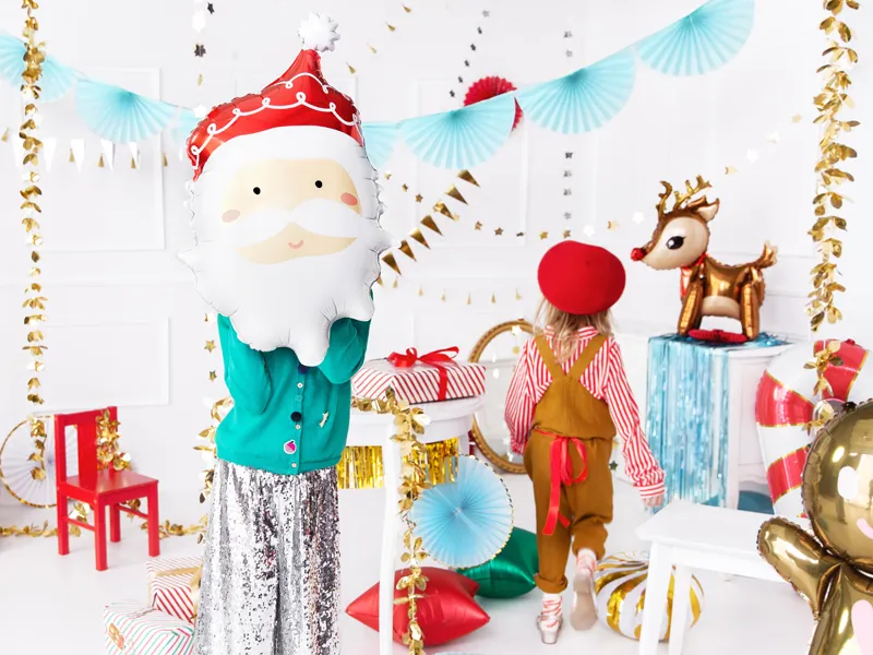 Helium Ballon Kerstman Leeg 70cm