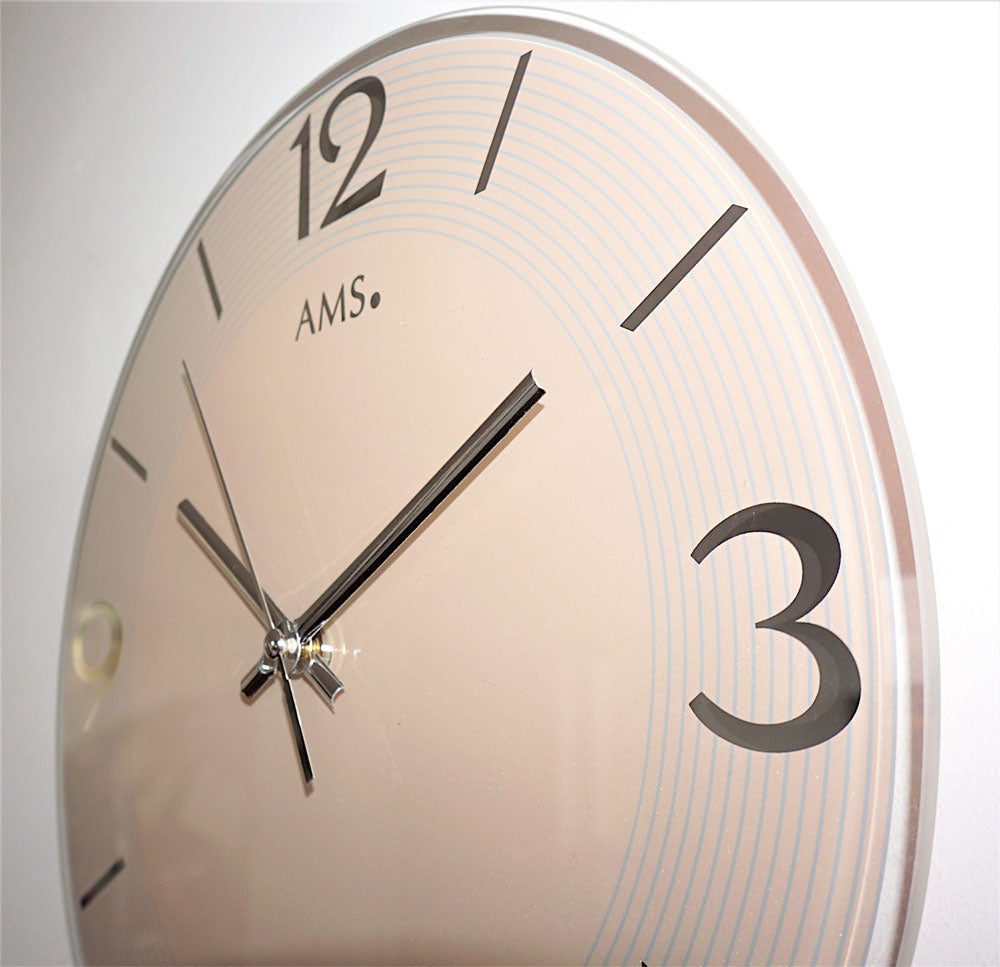 AMS 9572 Moderne wandklok, kastdiameter 30 cm