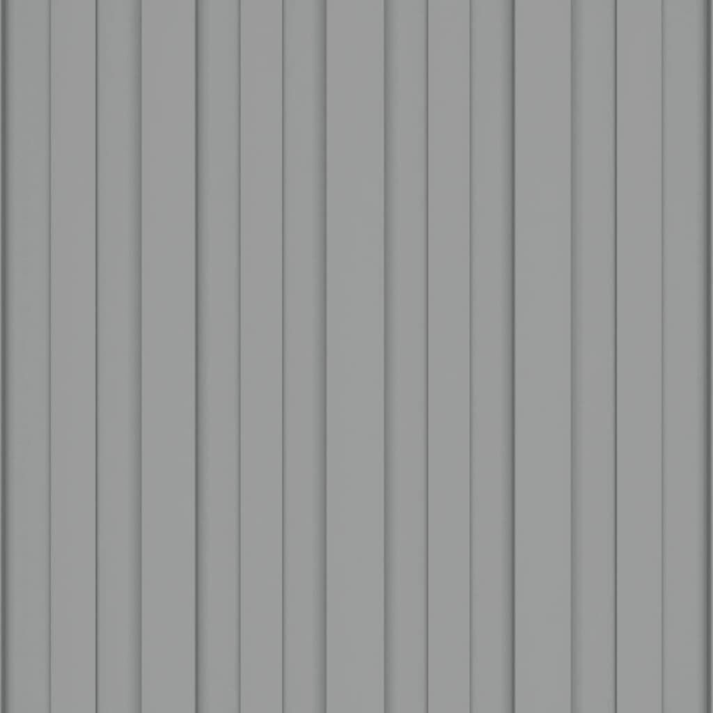 vidaXL Dakpanelen, 12 stuks, gegalvaniseerd staal, grijs, 100x45 cm