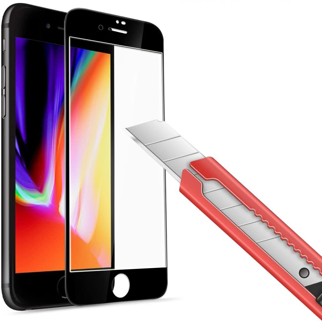 Schutzfolie für iPhone 8 schwarz