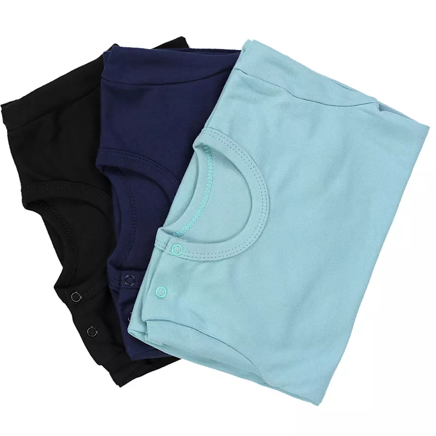 TupTam Kinder Unisex Kurzarm Body 3er Set blau