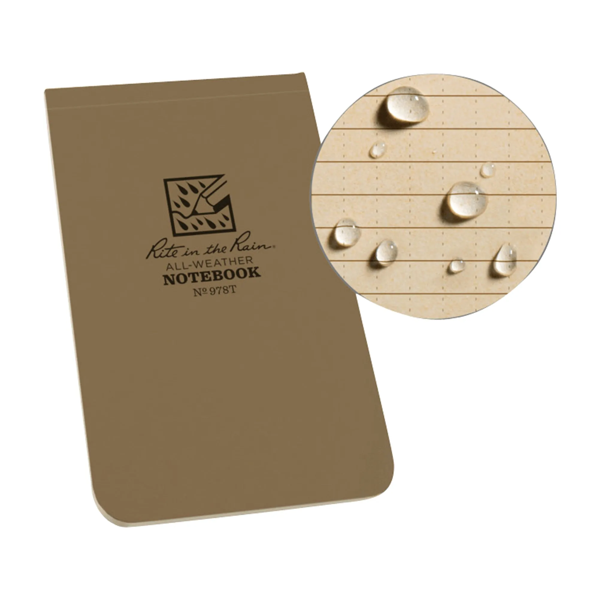 Rite in the Rain -  Rite in the Rain Memoblock tan Nr. 978T