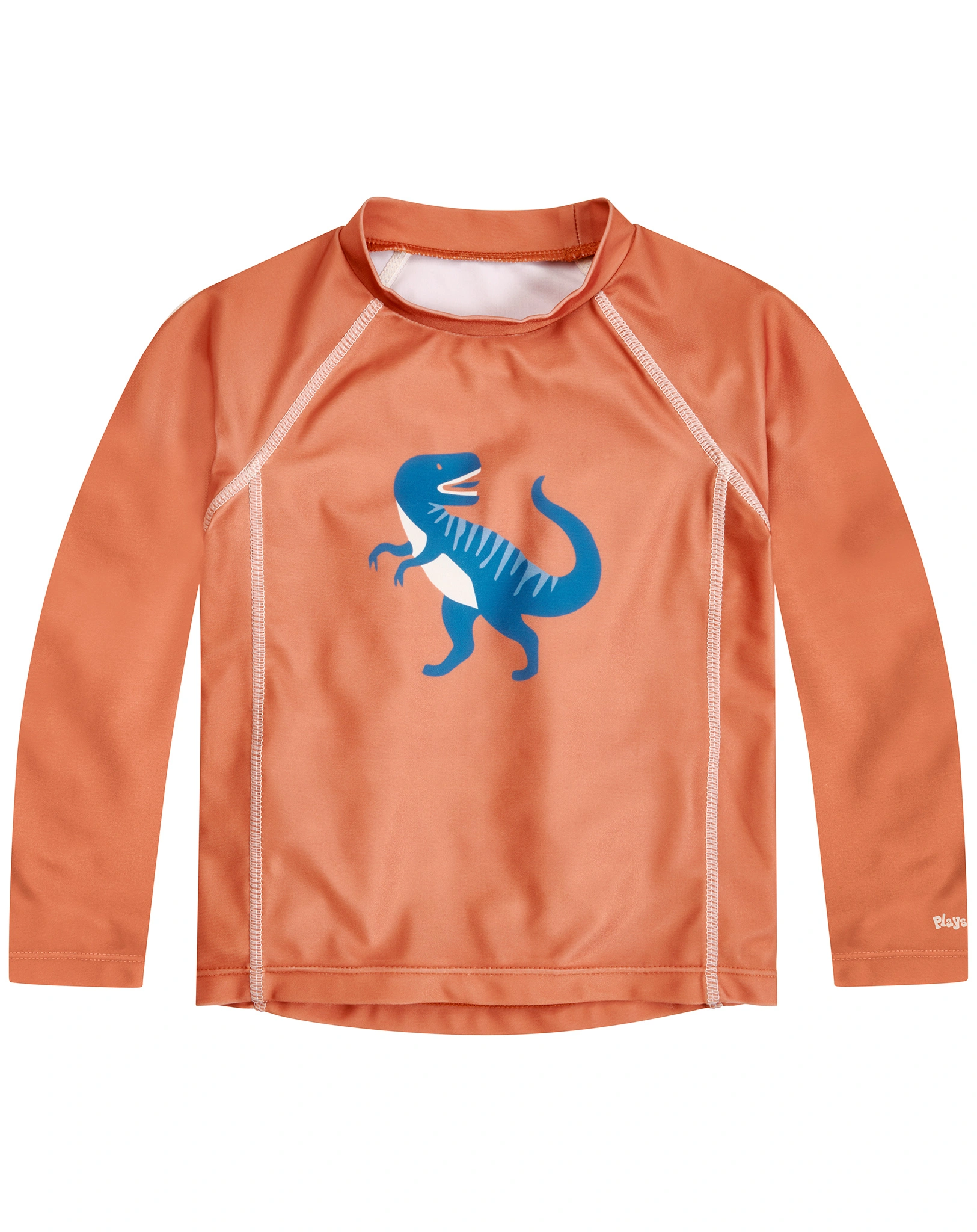 Langarm-Badeshirt DINO in ocker