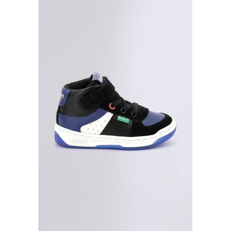 KICKALIEN NOIR BLEU BLANC SNEAKERS HAUTES Synthétique Garçon