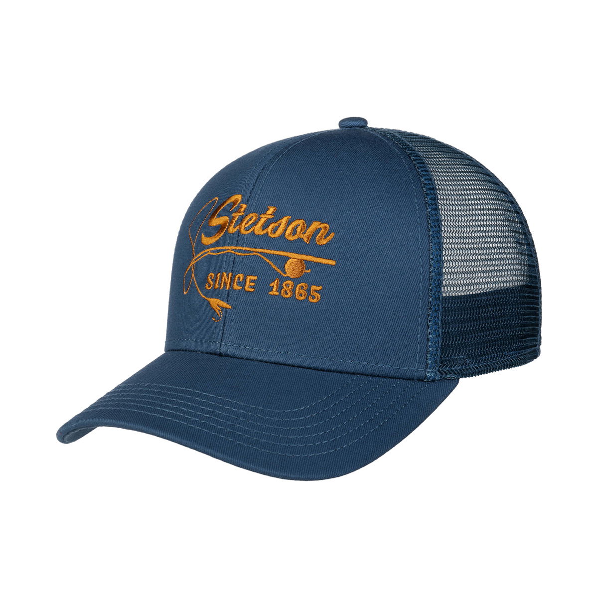 Stetson Fishing Rod Trucker Cap (Dark Blue)