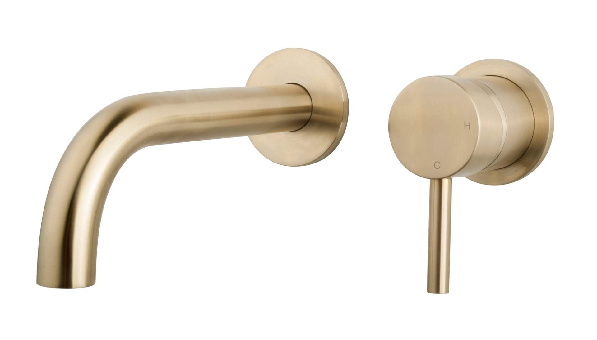 Mueller Gold afbouwdeel voor inbouw wastafelkraan met Coolstart geborsteld messing
