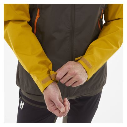 Veste Imperméable Millet Fitz Roy Khaki/Jaune