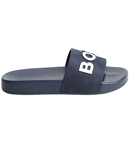 BOSS Bådesandaler - Navy m. Hvid