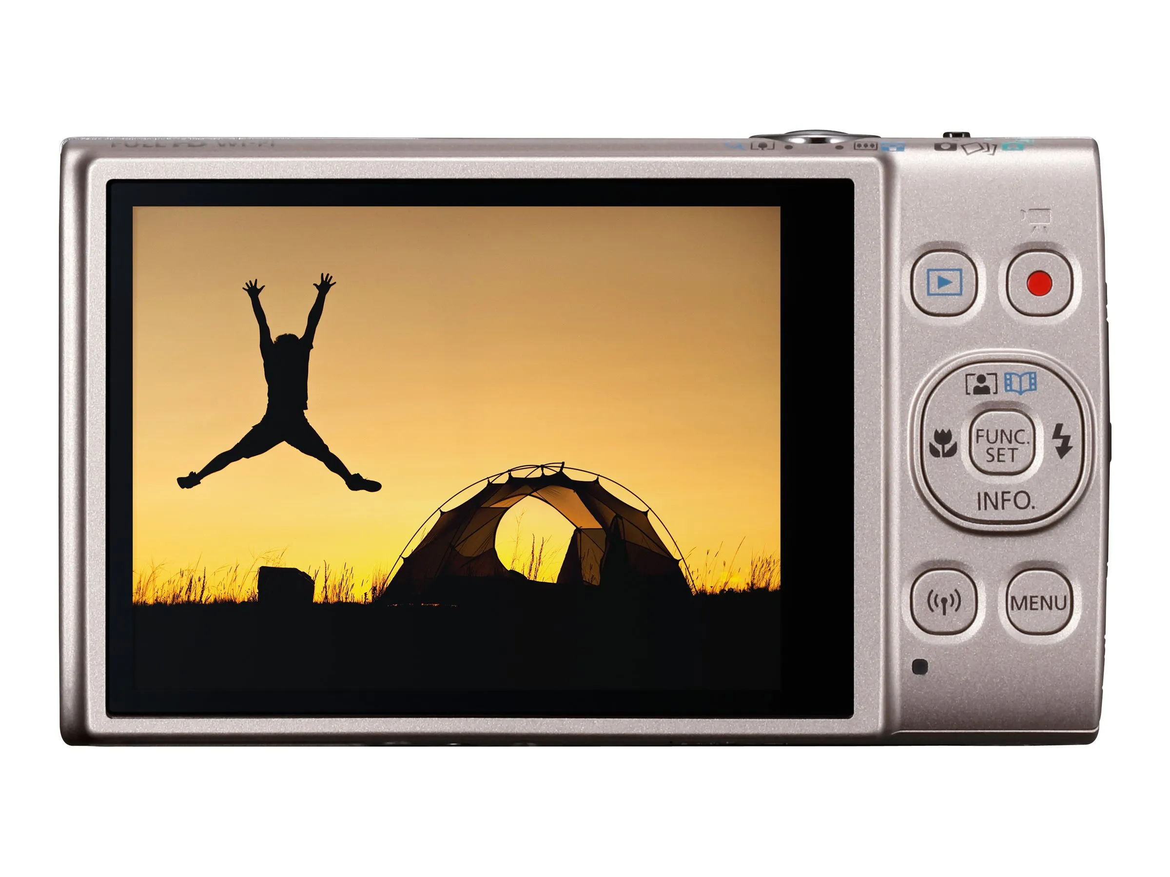 Canon IXUS 285 HS - Digitalkamera - kompakt - 20.2 MP - 1080p / 30 fps - 12x optisk zoom - Wi-Fi, NFC - sølv