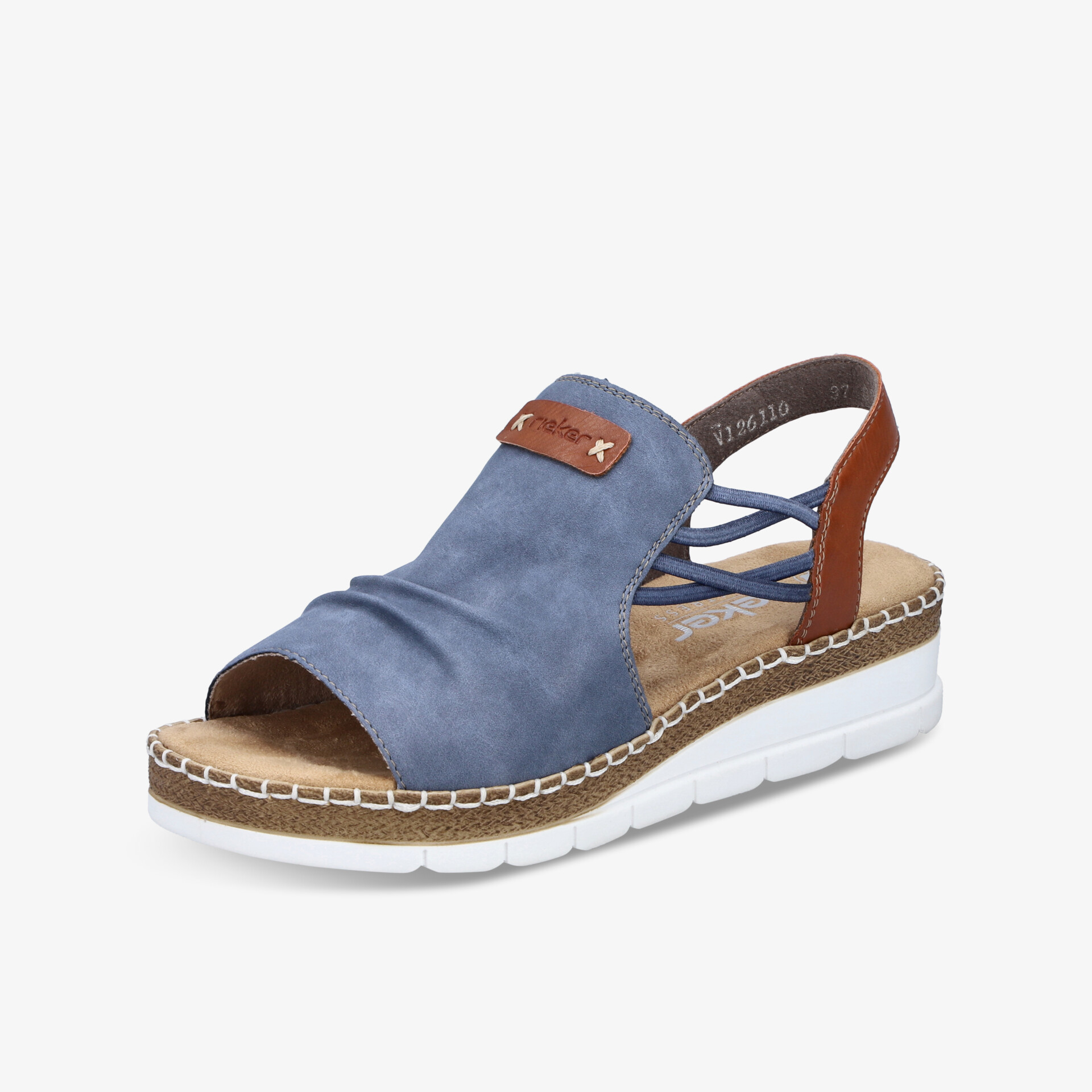 rieker Damen Keilsandalen blau