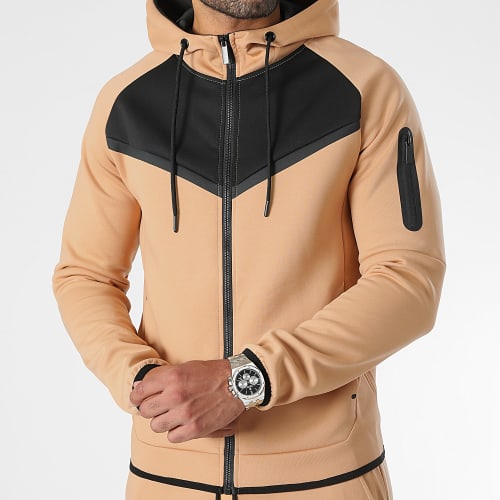 Ensemble De Survetement Bicolore 0124 Beige