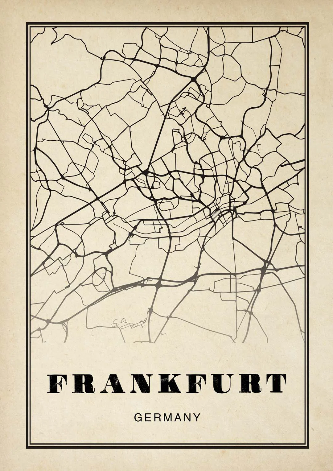 Frankfurt Stadt Sepia