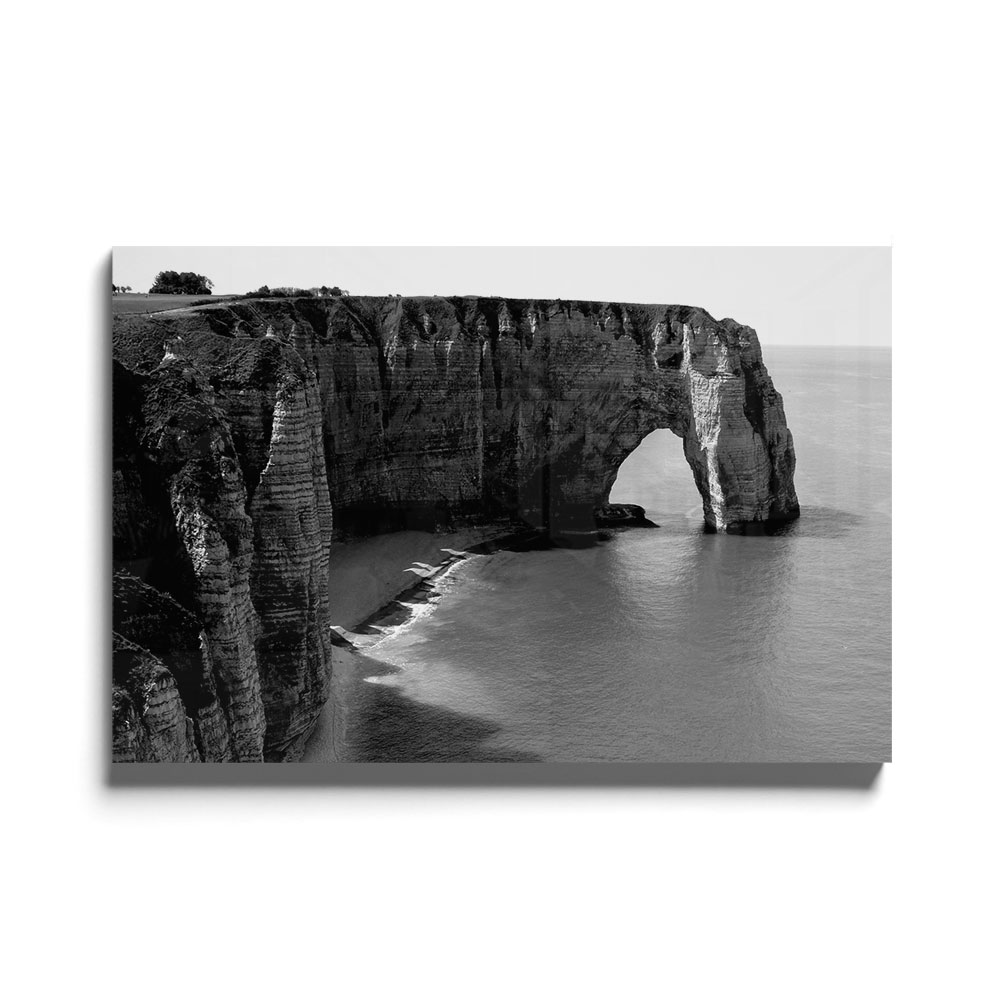 Walljar acrylglas schilderij - Cliffs of Etretat Acrylglas schilderij - 70 x 100 cm