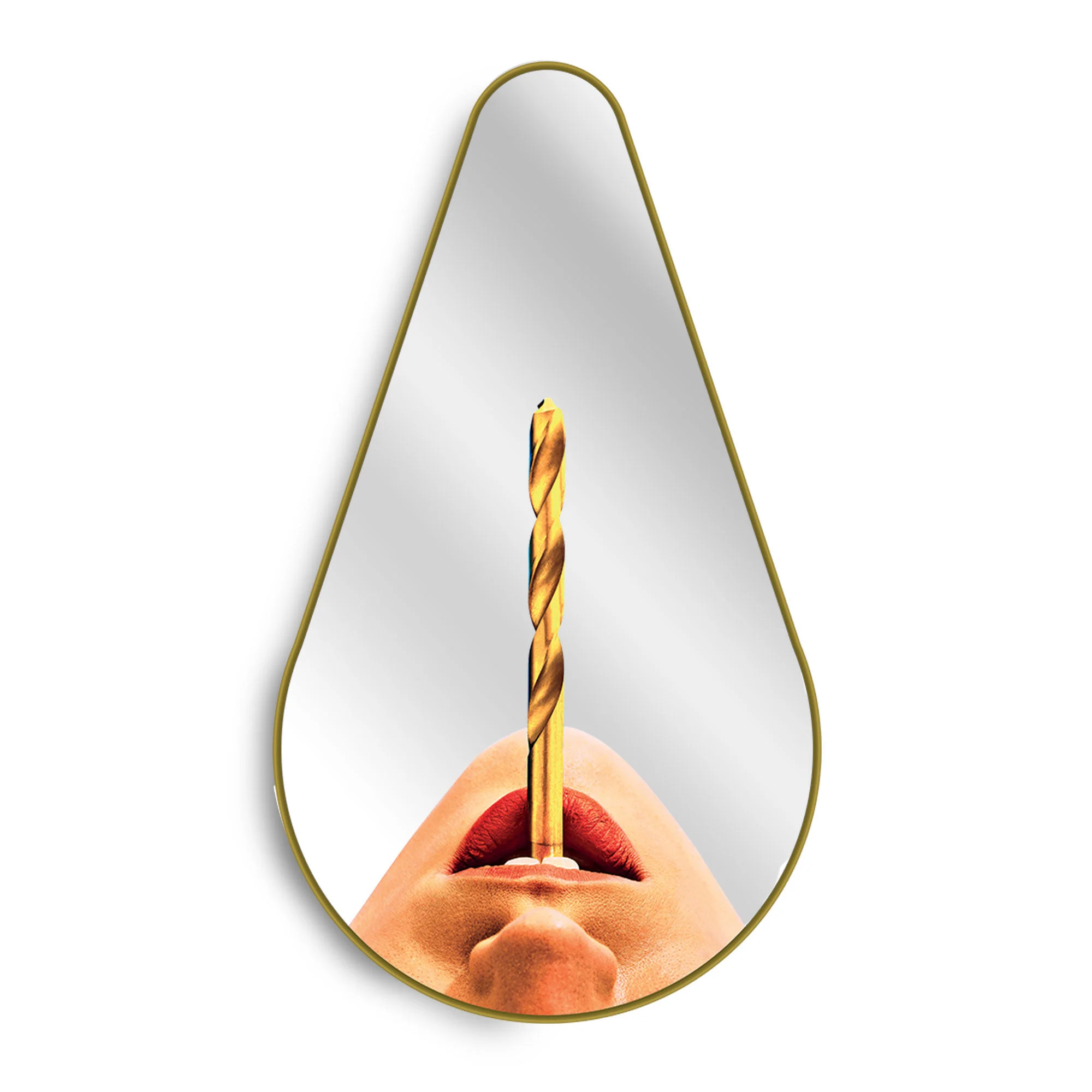 TOILETPAPER PEAR - Mirroir mural bois | Multicolore