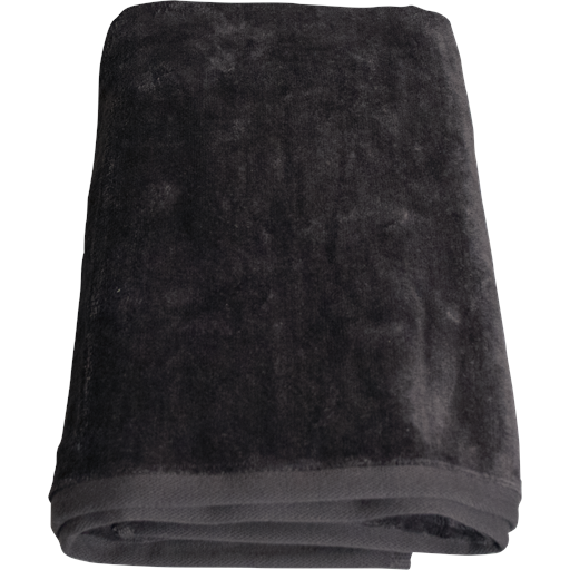 OMHU Frotté Håndklæde, Dark Grey, 50x100 cm