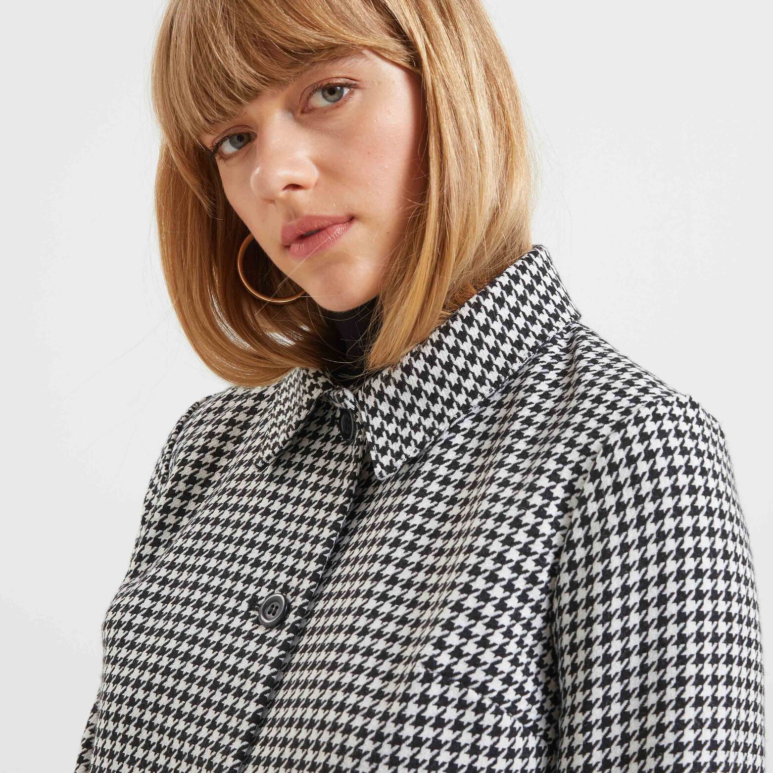 Veste pied de coq femme