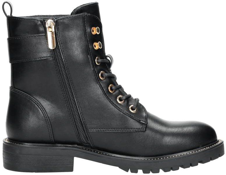 Sub55 Veterschoenen Hoog zwart