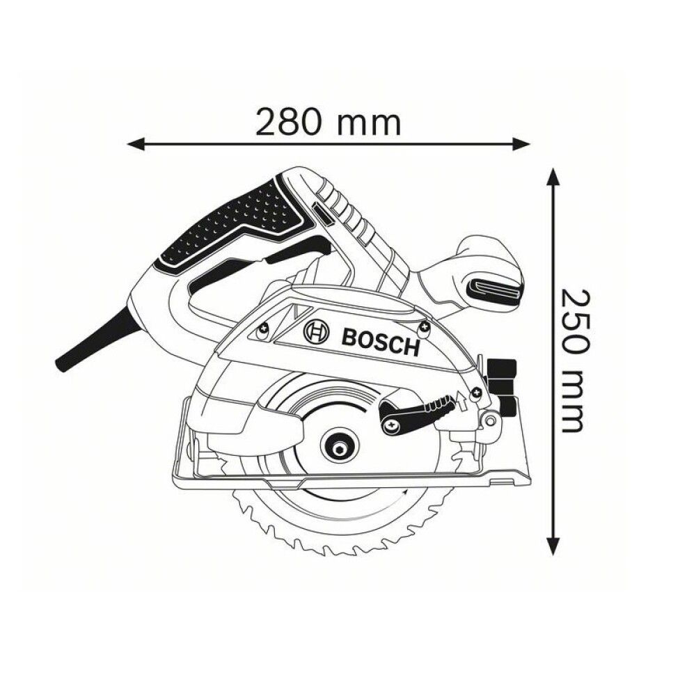 SIRKELSAG BOSCH PROFESSIONAL GKS 165